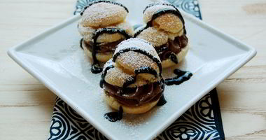 Рецепт Профитролей с ромовой начинкой