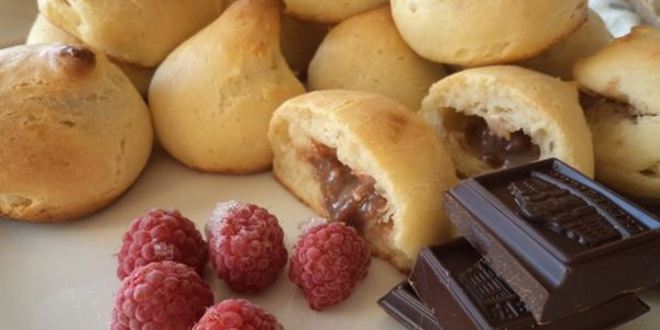 Рецепт профитролей с шоколадно-ореховым кремом