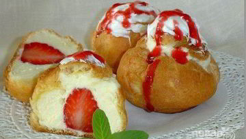 Рецепт Творожного крема для профитролей