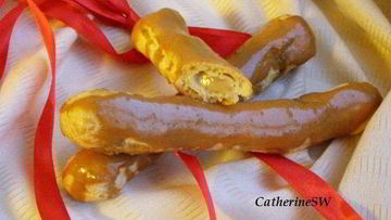 Рецепт Эклеров с кофейным заварным кремом