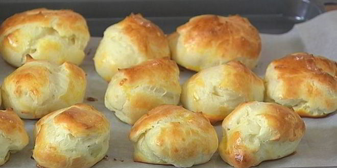 Рецепт эклеров с начинкой из творога и зелени