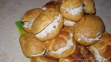 Рецепт Эклеров с творожной начинкой