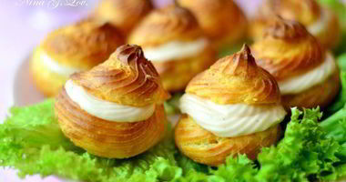 Рецепт Закусочных профитролей со сливочно-лососевым крем-муссом