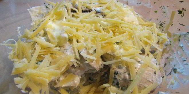 Рецепт картофельной запеканки с грибами