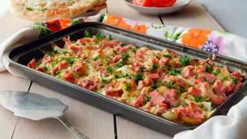 Рецепт Картофельной запеканки с колбасой