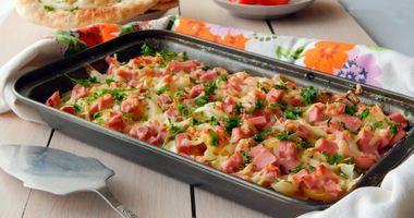 Рецепт Картофельной запеканки с колбасой