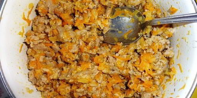 Рецепт мясной запеканки с кабачками