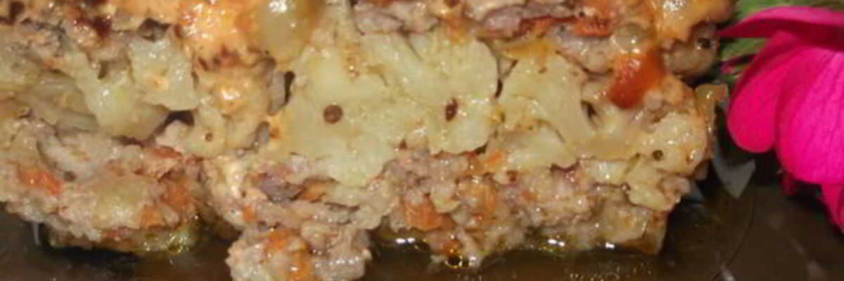 Рецепт Мясной запеканки с цветной капустой