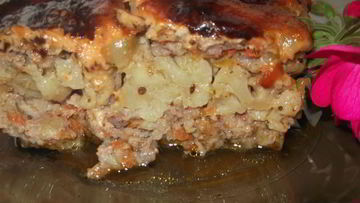 Рецепт Мясной запеканки с цветной капустой