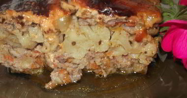 Рецепт Мясной запеканки с цветной капустой