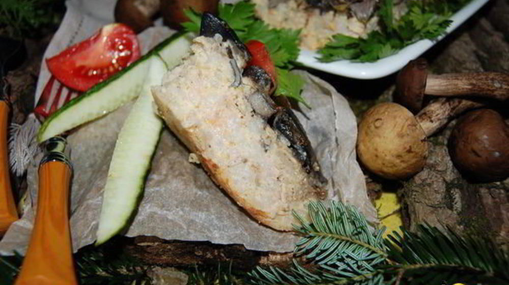 Как приготовить рисово-мясную запеканка в грибной заливке