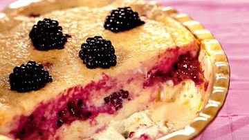 Рецепт Творожной запеканки с ежевикой