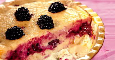 Рецепт Творожной запеканки с ежевикой