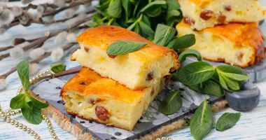 Рецепт Творожной запеканки с крахмалом в духовке