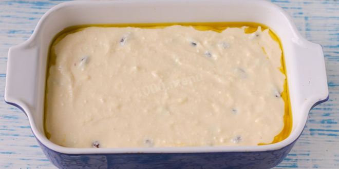 Рецепт творожной запеканки с крахмалом в духовке