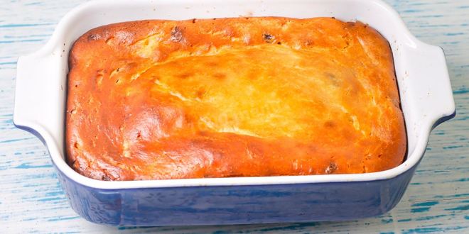 Рецепт творожной запеканки с крахмалом в духовке