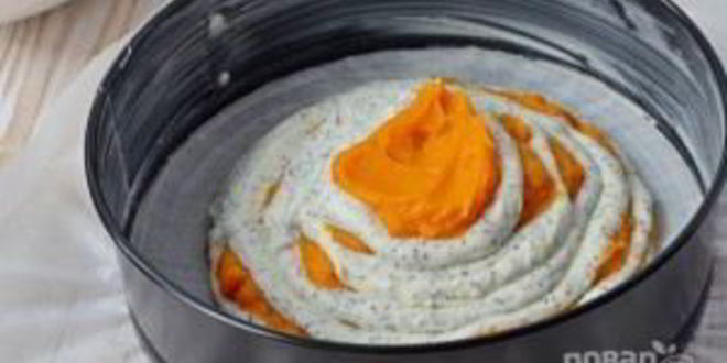 Рецепт творожной запеканки с тыквой и маком