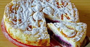 Рецепт Творожно-рисовой запеканка с абрикосами