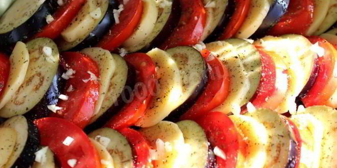 Рецепт запеканки из баклажанов с помидорами и сыром в духовке
