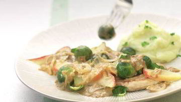 Рецепт Запеканки из шницеля и брюссельской капусты