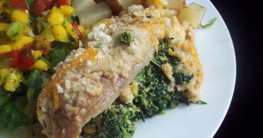 Рецепт Запеканки из трески и шпината