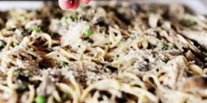 Рецепт запеканки с индейкой и спагетти