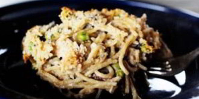 Рецепт запеканки с индейкой и спагетти