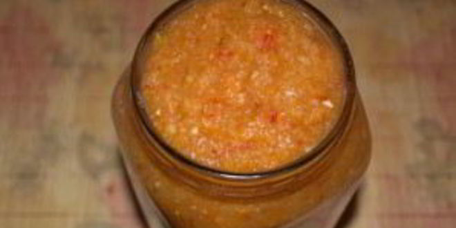 Рецепт аджики из кабачка и ябок