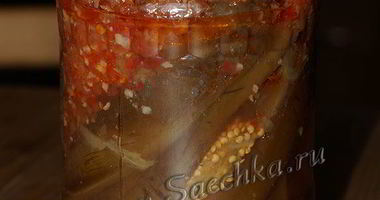 Рецепт Баклажанов в аджике на зиму