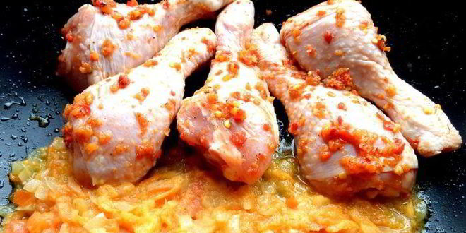 Рецепт куриных ножек в домашней аджике