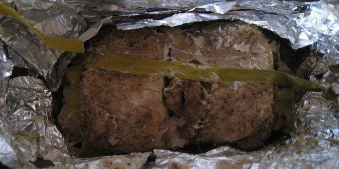 Рецепт печеного мяса в аджике