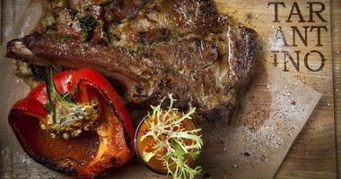 Рецепт Седьмого ребра молочного теленка с печеными овощами и домашней аджикой