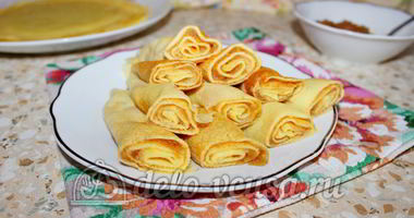 Рецепт Блинчиков с джемом