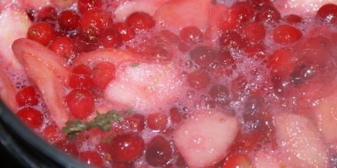 Рецепт клюквенно-яблочного джем с тимьяном