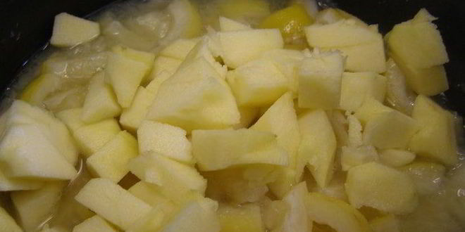 Рецепт лимонного джема с яблоками и куантро