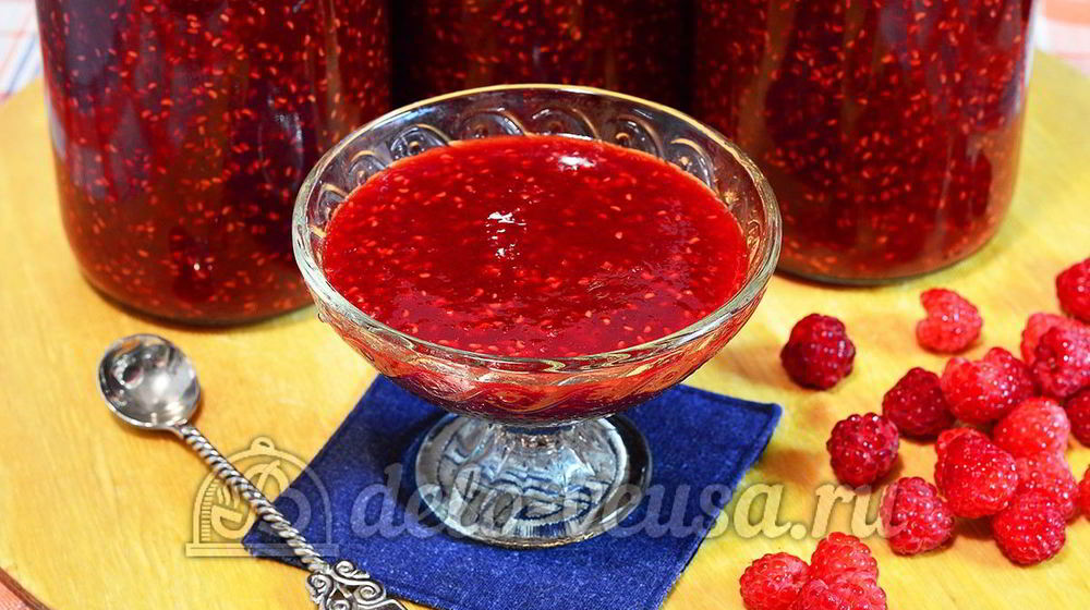 Как приготовить малиновый джем на зиму