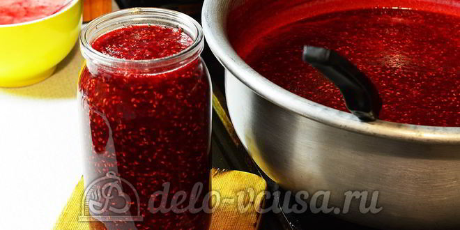 Рецепт малинового джема на зиму
