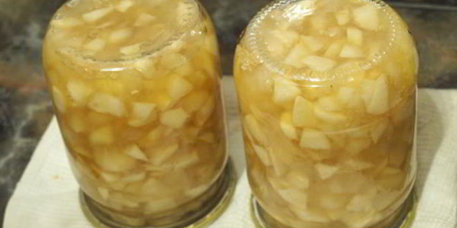 Рецепт яблочного джема с карамелью