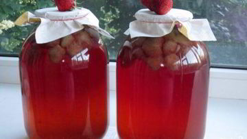 Рецепт Клубничного компота на зиму