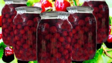 Рецепт Компота из черешни с косточками на зиму