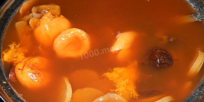 Рецепт компота из кураги и чернослива