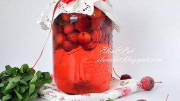 Рецепт Компота из райских яблок с мятой