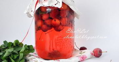 Рецепт Компота из райских яблок с мятой