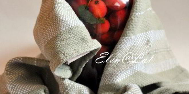 Рецепт компота из райских яблок с мятой