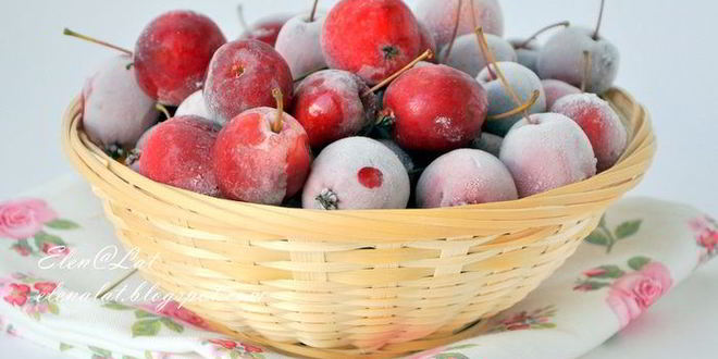 Рецепт компота из райских яблок с мятой