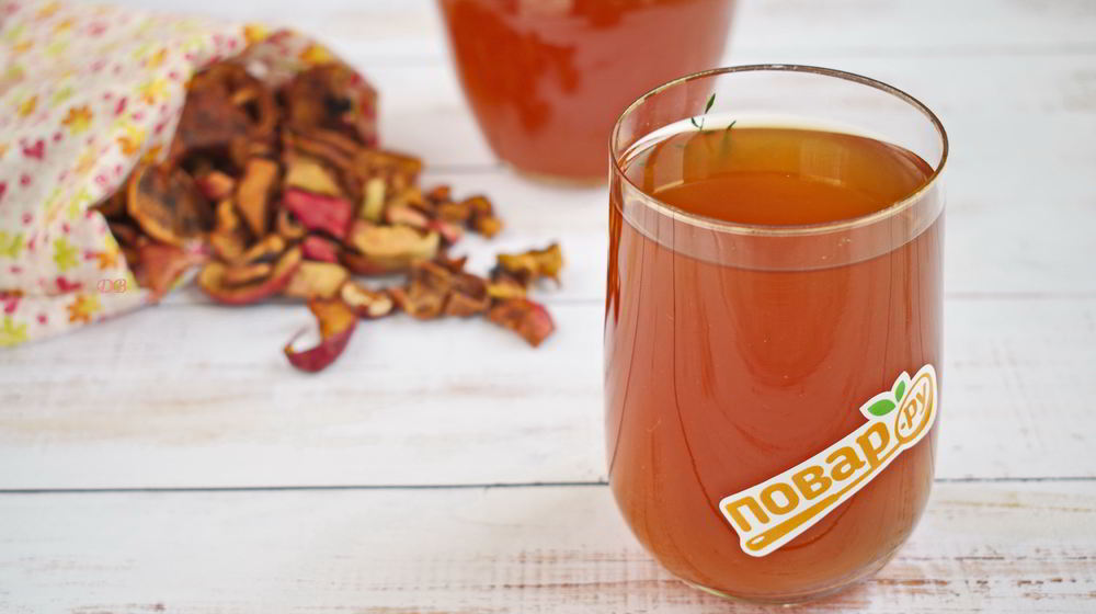 Как приготовить компот из сушеных яблок