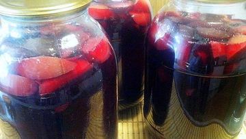 Рецепт Компота из терна и яблок