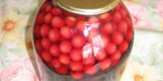 Рецепт компота из вишен с косточками на зиму