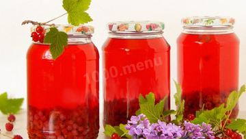 Рецепт Компота с красной смородиной и малиной на зиму