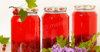 Рецепт Компота с красной смородиной и малиной на зиму
